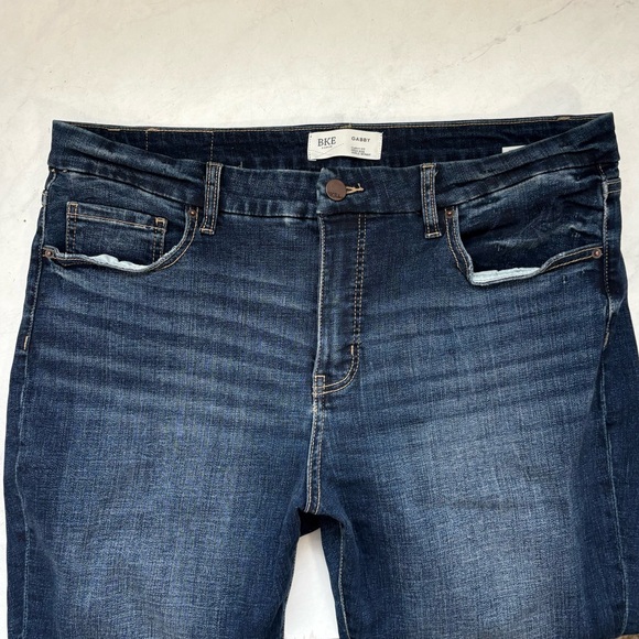 BKE Size 32 Gabby Curvy Fit High Rise Ankle Skinny Jeans Dark Wash Western - Picture 3 of 7